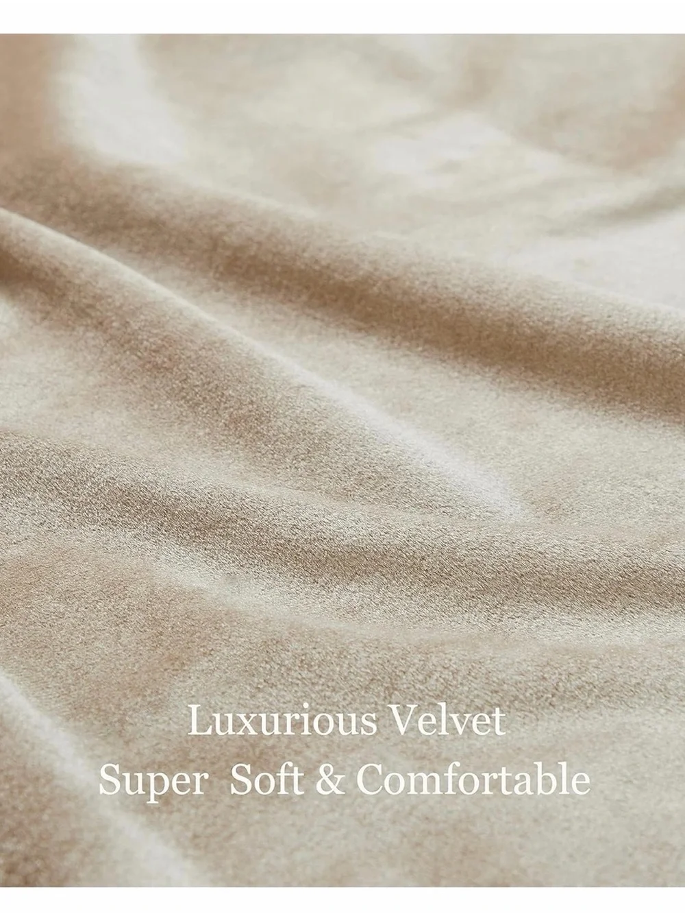 Luxe Cream Velvet Grommet Curtain Panels - 2 panels